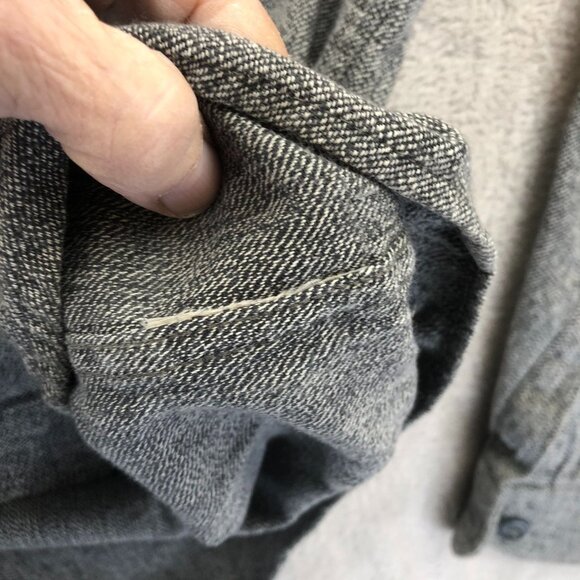 Classic Mens Shirt Size XL Gray Long Sleeve Button-Up Casual Classic Cotton - Picture 7 of 11